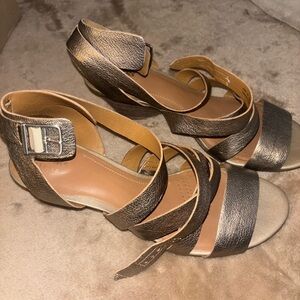 Gold Metallic Sandals